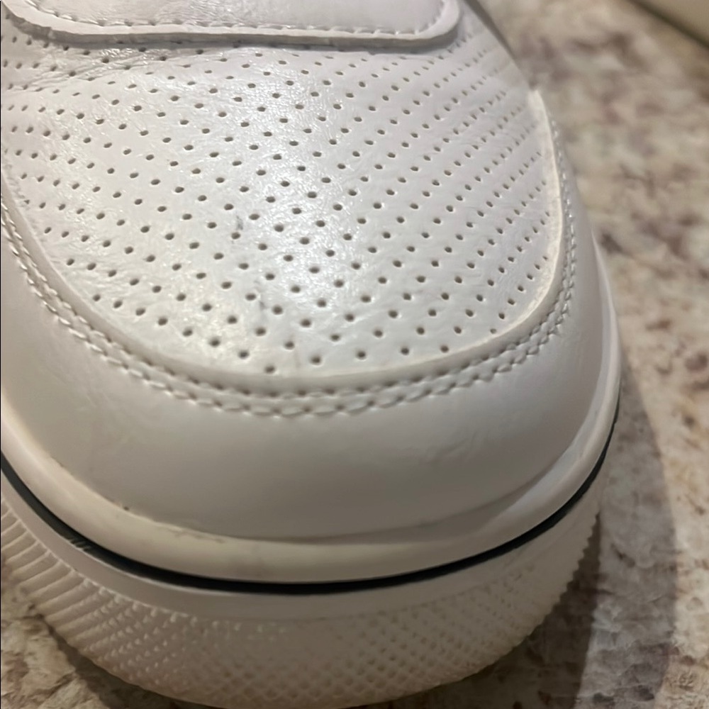 MIA White Sneakers with Leopard Print Accent - Picture 5 of 6